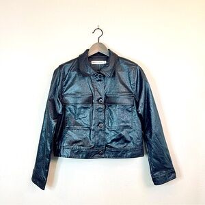 Rebecca Minkoff Vegan Black Sparkle Women’s Jacket Size Small NWT